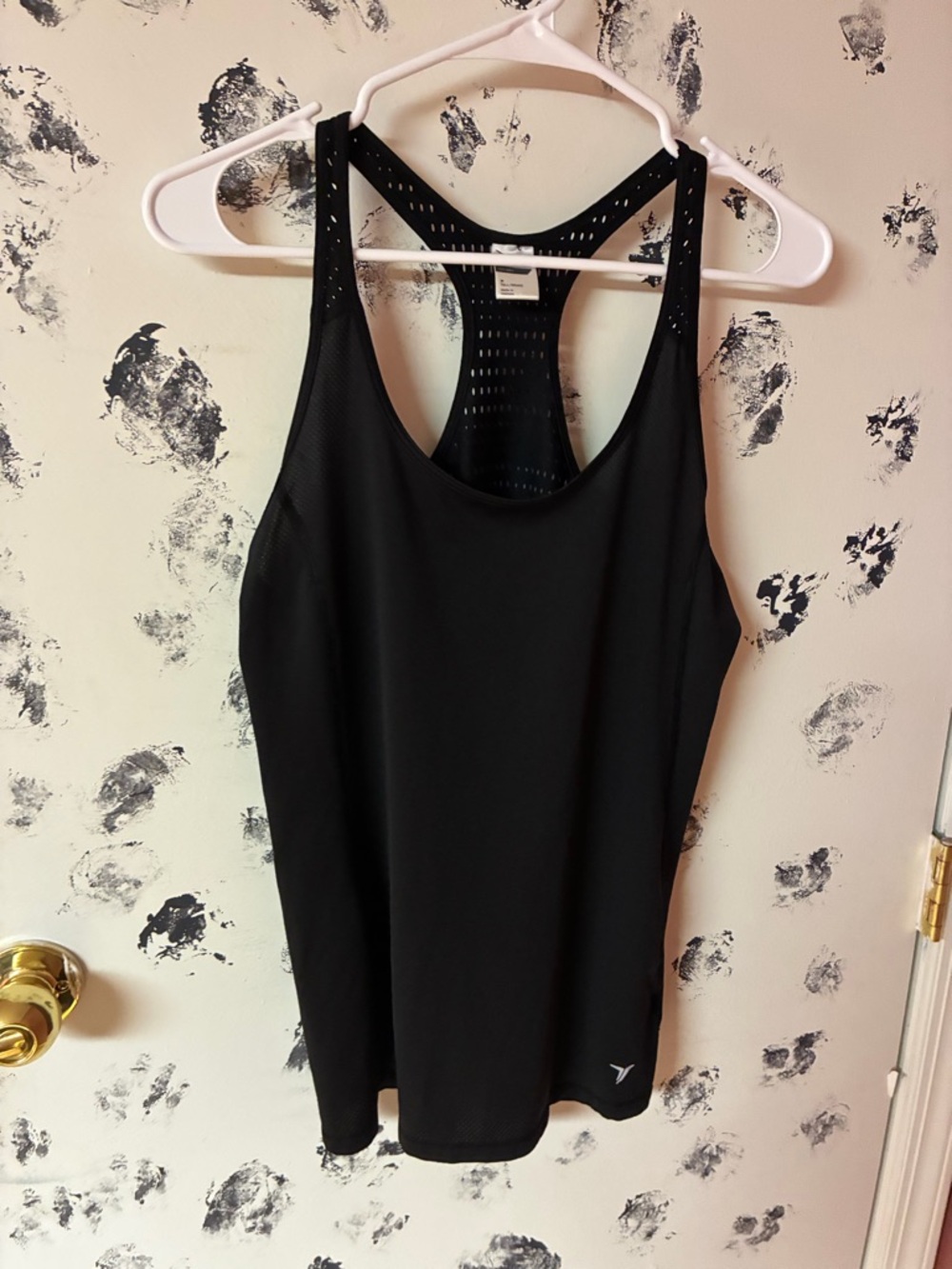 Old Navy Black Racerback Athletic Tank Top